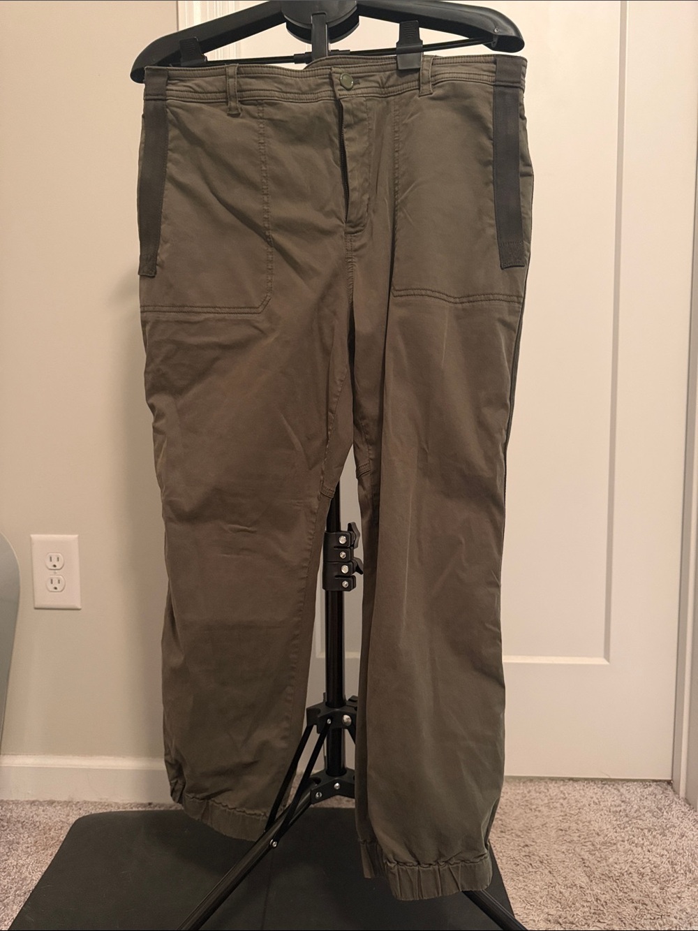 Anthropologie Olive Green Cargo Utility Pants
